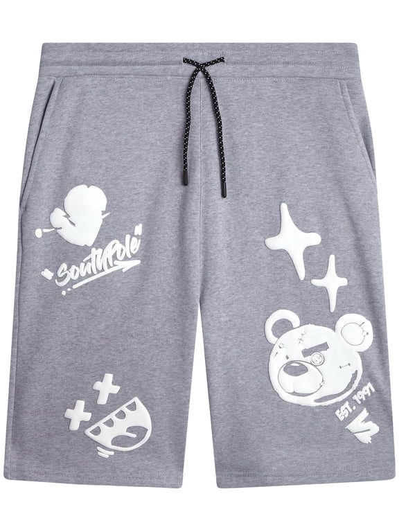 Mens Graphic Shorts - Cotton Blend Streetwear Summer Shorts for Men (Sizes: S-XL)