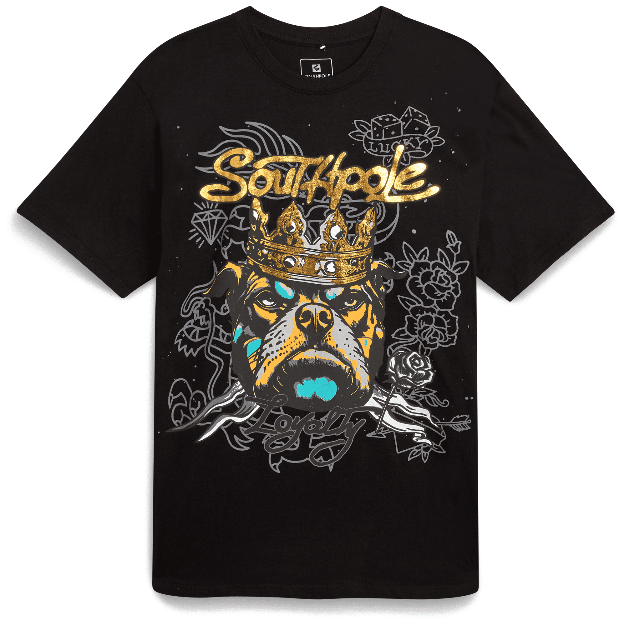 Southpole Mens Graphic Tee - Lightweight Cotton Blend Crewneck