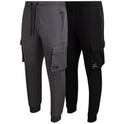 Southpole Mens Jogger Pants - Lightweight Stretch Woven Tech Athletic Joggers for Men 2 Pack