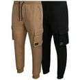 thumbnail image 1 of Southpole Mens Jogger Pants - 2 Pack Lightweight Stretch Woven Tech Jogger Pants for Men (S-XL), 1 of 7