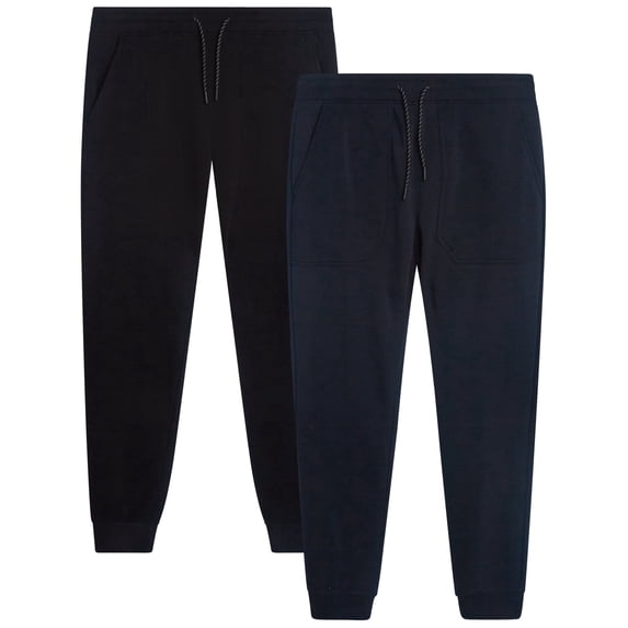 Southpole Mens Sweatpants Lightweight Stretch Fleece Athletic Joggers for Men 2 Pack