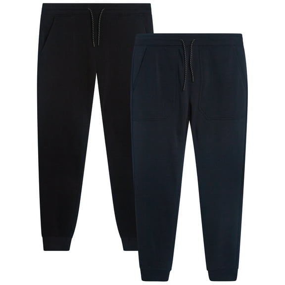 Southpole Mens Sweatpants - 2 Pack Cozy Fleece Joggers for Men with Drawstring Waistband (Size: 8-20)