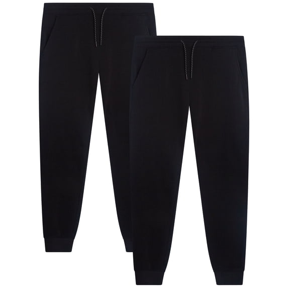 Southpole Mens Sweatpants Lightweight Stretch Fleece Athletic Joggers for Men 2 Pack