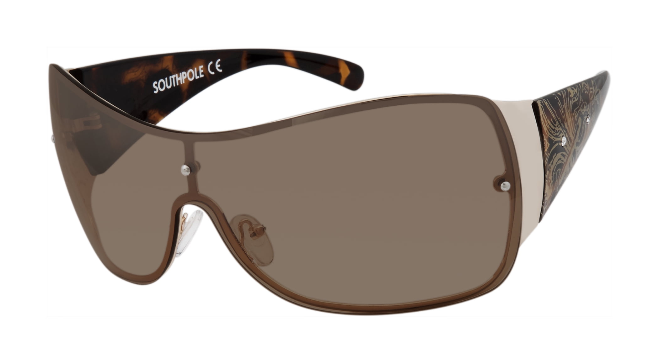 Southpole Womens 444sp-slvgy Shield Sunglasses, Silver/Grey, 56 mm Southpole Women\u0027s 1084SP Stylish UV400 Protective Metal Aviator