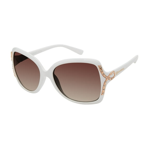 Southpole Women's 1096SP Rhinestone UV400 Protective Butterfly Fashion Sunglasses, 56mm