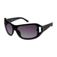 thumbnail image 1 of Southpole Women's 1098SP Embellished Wrap UV400 Protective Rectangular Fashion Sunglasses, 59mm, 1 of 6