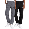 thumbnail image 1 of Southpole Boys Jogger Pants - 2 Pack Lightweight Tech Woven Athletic Cargo Jogger Pants (S-XL), 1 of 6