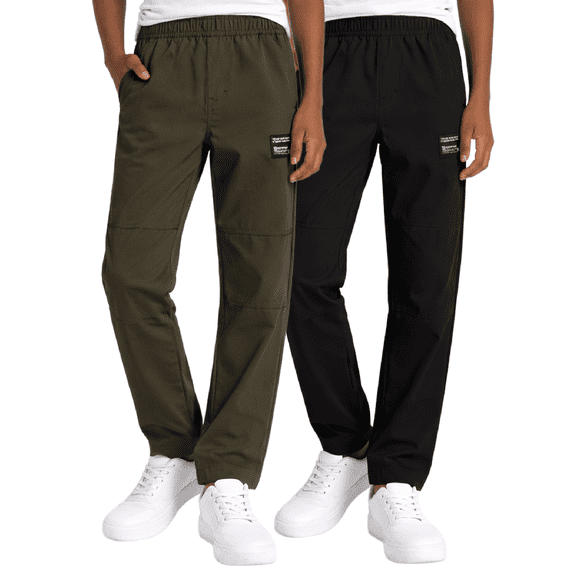 Southpole Boys Jogger Pants - 2 Pack Lightweight Tech Woven Athletic Cargo Jogger Pants (S-XL)