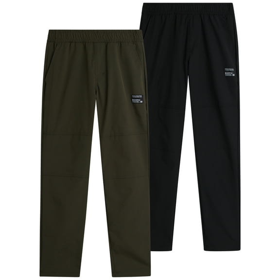 Southpole Boys Jogger Pants - 2 Pack Lightweight Tech Woven Athletic Cargo Jogger Pants (S-XL)