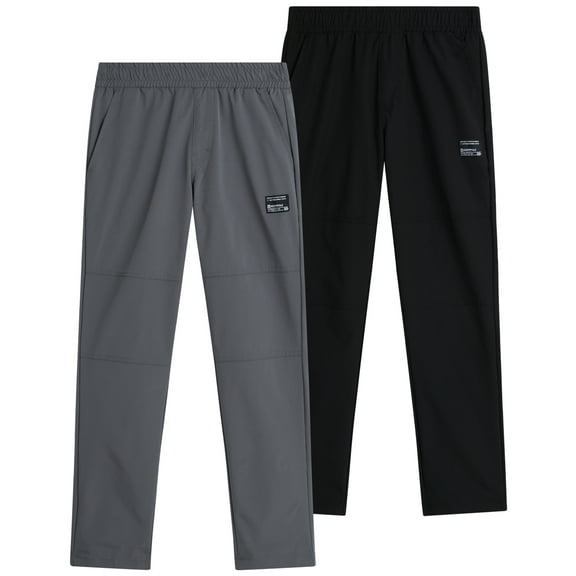Southpole Boys Jogger Pants - 2 Pack Lightweight Tech Woven Athletic Cargo Jogger Pants (S-XL)