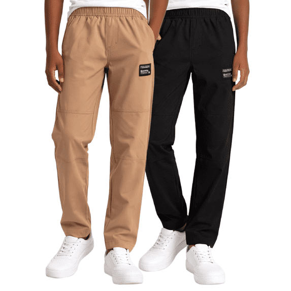Southpole Boys Jogger Pants - 2 Pack Lightweight Tech Woven Athletic Cargo Jogger Pants (S-XL)