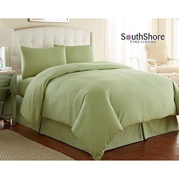 Southshore Fine Linens® - 3 Piece Oversized Duvet Cover Set - SAGE GREEN - Full / Queen