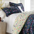 thumbnail image 1 of Southshore Fine Linens 3-Piece Reversible Printed Duvet Cover Set, Boho Bloom Blue, Full/Queen, 1 of 8