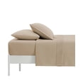 thumbnail image 1 of Southshore Fine Linens Classy Pleated 21" Extra Deep, Pocket Sheet Set, Twin - Taupe, 1 of 4