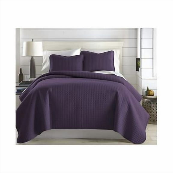 Southshore Fine Linens Oversized Lightweight 2-Pc. Quilt Set, Twin - Purple