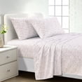 thumbnail image 1 of Southshore Fine Linens Willow Grove Taupe Botanical Leaf Sheet Set, Ultra Soft Brushed Microfiber, 15 Inch Deep Pocket, 4 PCS, 1 Flat Sheet, 1 Fitted Sheet and 2 King Pillowcases, California King, 1 of 9