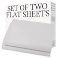 thumbnail image 1 of Southshore Fine Living, Inc. 2-Pack Twin XL Bedding Flat Sheets, Dorm Room Essentials, Light Gray, 1 of 6