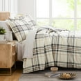 thumbnail image 1 of Southshore Fine Living, Inc. 2-Piece Twin Size Comforter Set, Down Alternative Comforter, Brushed Microfiber Fabric, Lightweight Coverlet Matching Room Décor, XL/Twin Bedding Sets, Tofu Cream Plaid, 1 of 9