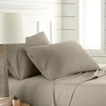 thumbnail image 1 of Southshore Fine Linens 3 Piece Sheet Set, 14-Inch Deep Pocket Bed Sheets with Fitted Sheet and Flat Sheet, Extra Soft Brushed Microfiber, Wrinkle Free, Fade Resistant, King, Taupe, 1 of 7
