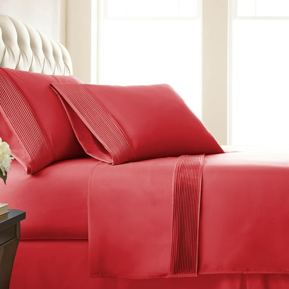 Southshore Fine Living, Inc. 5-Piece Split King Bedding Set, Chili Pepper Red Sheets King