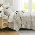 thumbnail image 1 of SouthShore Fine Linens Ashanti 3-Piece Bone Quilt Bedding Sets, Queen, 1 of 8