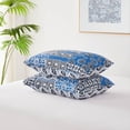 thumbnail image 1 of Southshore Fine Living, Inc. Blue Pillow Covers 26"x26" Set of 2, Euro Sham Covers, Blue & White, 1 of 5