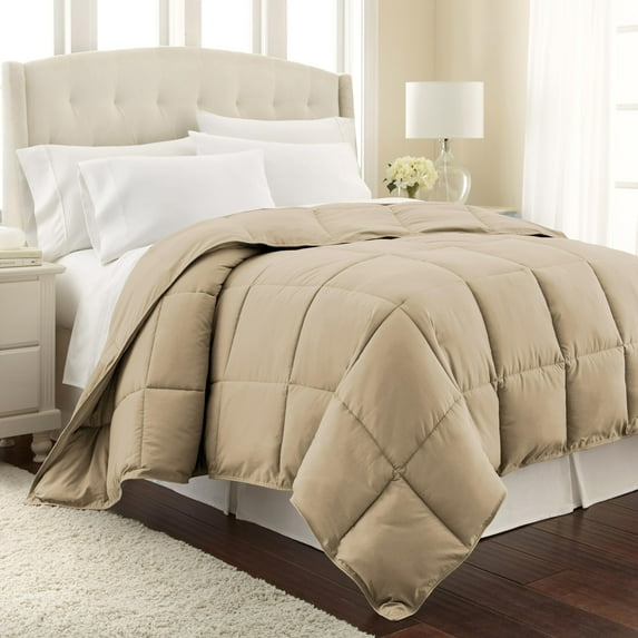 Southshore Fine Living, Inc. California/King Comforter, Fluffy Down Alternative Comforter, Soft Sand