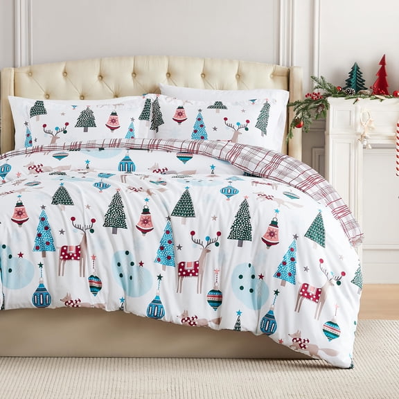 Southshore Fine Living, Inc. Christmas Comforter King with 2 Pillow Shams - Winter Wonderland Print