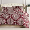 thumbnail image 1 of Southshore Fine Living, Inc. Christmas Plaid Duvet Cover with Shams - Holly & Red Plaid Print, 1 of 8