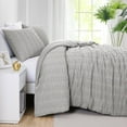 thumbnail image 1 of Southshore Fine Living, Inc. Clipped Jacquard Tufted Boho Duvet Cover Queen Bedding Set, Bali Grey, 1 of 8