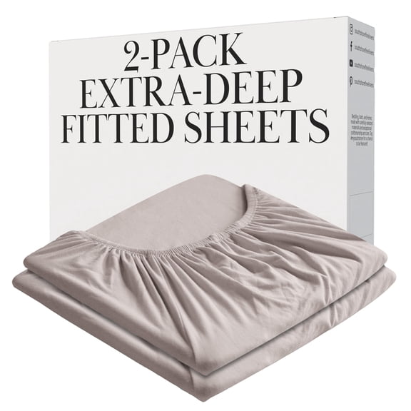 Southshore Fine Living, Inc. Dorm Room Essentials 2-Pack Twin XL Sheets Fitted, Bone Color