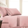 thumbnail image 1 of Southshore Fine Living, Inc. Full Size Pleated Sheet Set, 4-Piece, Microfiber Bed Sheets, Pink, 1 of 9