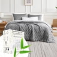 thumbnail image 1 of Southshore Fine Living, Inc. Grey Cal/King Quilt Bedding Set with 2 Quilted Pillow Shams, Steel Grey, 1 of 8