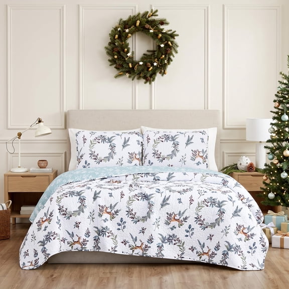 Southshore Fine Living, Inc. Happy Holidays Christmas Soft Bedding Set, King/California King