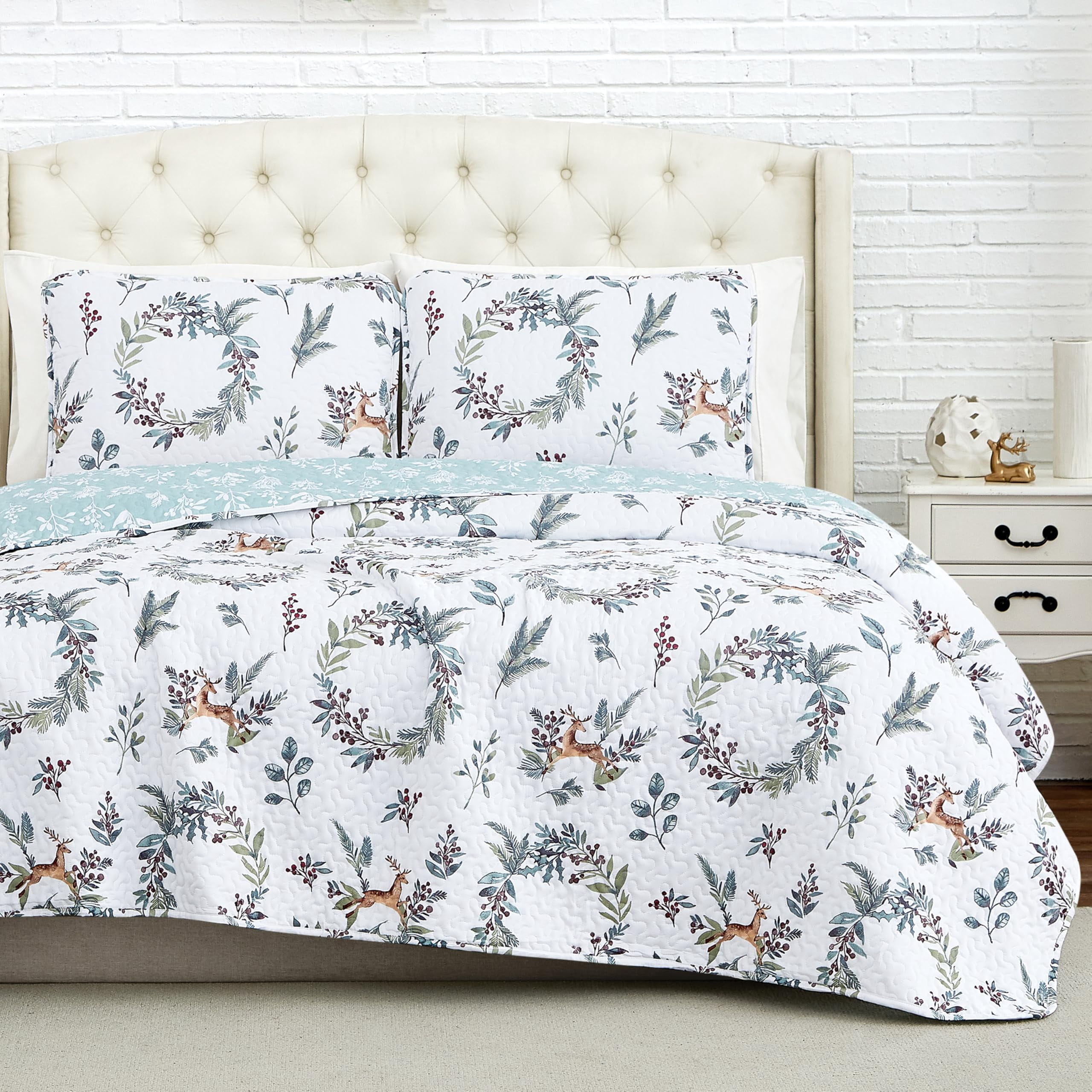 Southshore Fine Living, Inc. Happy Holidays Christmas Soft Bedding Set, King/California King