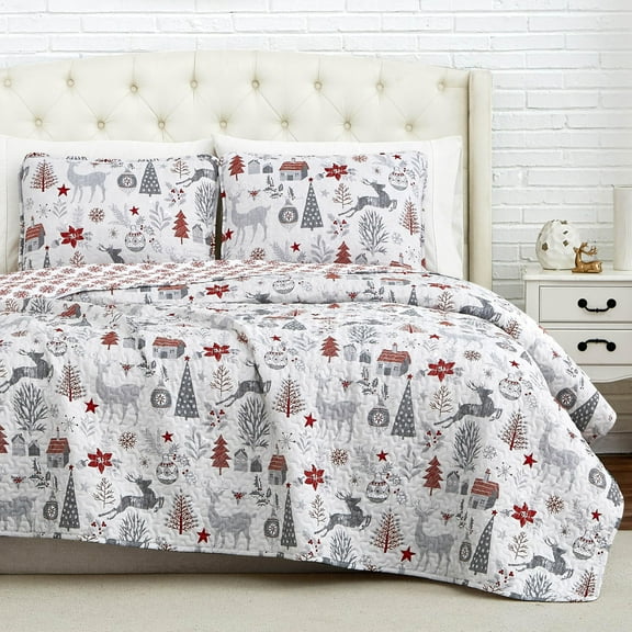 Southshore Fine Living, Inc. Holly Jolly Christmas Bedding Set with Shams, King/California King