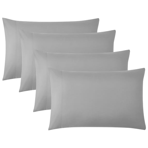 Southshore Fine Living, Inc. King Pillowcases Set of 4, Extra Large for King Pillows, Steel Grey