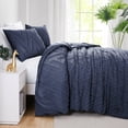 thumbnail image 1 of Southshore Fine Living, Inc. Oversized Comforter Bedding Set Down Alternative All-Season Warmth, Soft Reversible Bedspread 2-Piece with One Matching sham, Dark Blue, Twin/Twin XL, 1 of 9