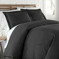 thumbnail image 1 of Southshore Fine Living, Inc. Premium Collection Oversized Duvet Cover Queen Bedding Set, Black, 1 of 9
