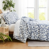 Southshore Fine Living, Inc. Queen Sized Comforter Bedding Set, Floral Comforter, Blue Khari