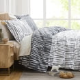 thumbnail image 1 of Southshore Fine Living, Inc. Spirit Collection Oversized Duvet Cover Queen Bedding Set, Printed Duvet Cover Set 3-Piece with Two Matching Shams, Charcoal, Full/Queen, 1 of 8
