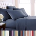 thumbnail image 1 of Southshore Fine Living, Inc. Twin XL Fitted Sheet, Oversize Flat Sheet, 2 Pillowcases, Dark Blue, 1 of 9