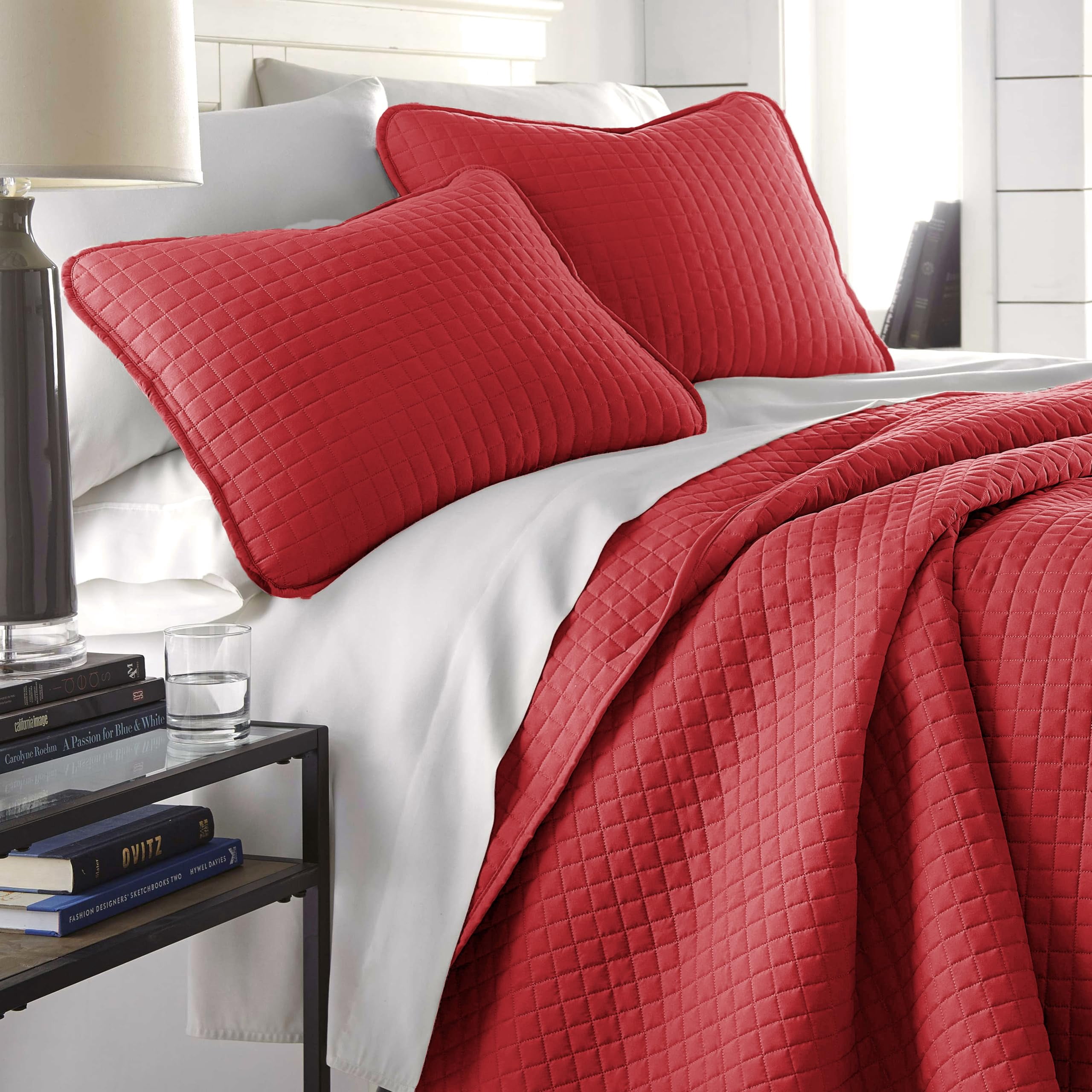 Southshore Fine Living, Inc. Twin XL Quilt Bedding Set, Dorm Room Bedding Essentials, Chili Pepper