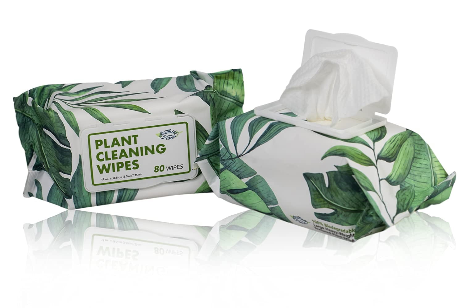 Leopong Plants Cleaning Wipes for Leaf Shine, Clean and Photosynthesis,  Leaf Cleaner for House Plants Outdoor Plants (80 Wipes)