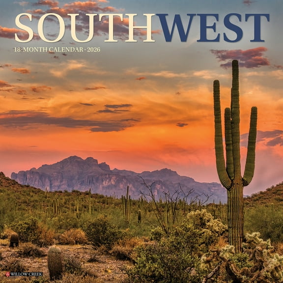 Southwest 2026 Wall Calendar, (Paperback)
