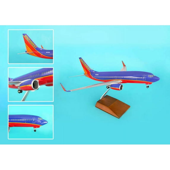 Southwest 737-700 W/Wood Stand & Gear (1:100)
