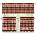 thumbnail image 1 of Southwest Africa Geometric Novelty Kitchen Curtain with Valance Set Light Blocking Farmhouse Rustic Country Short Tier Curtains, 1 of 6