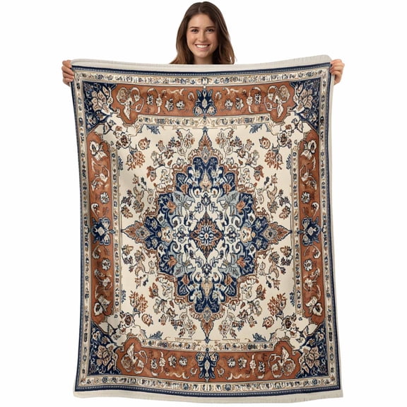 Southwest America Blanket Soft Cozy Warm Throw Blanket for Couch, Plush Fuzzy Flannel Fleece Blankets for Sofa, Heritage Bohemian Traditional Classic Bed Blankets Lightweight Gifts for Women, 30"x40"