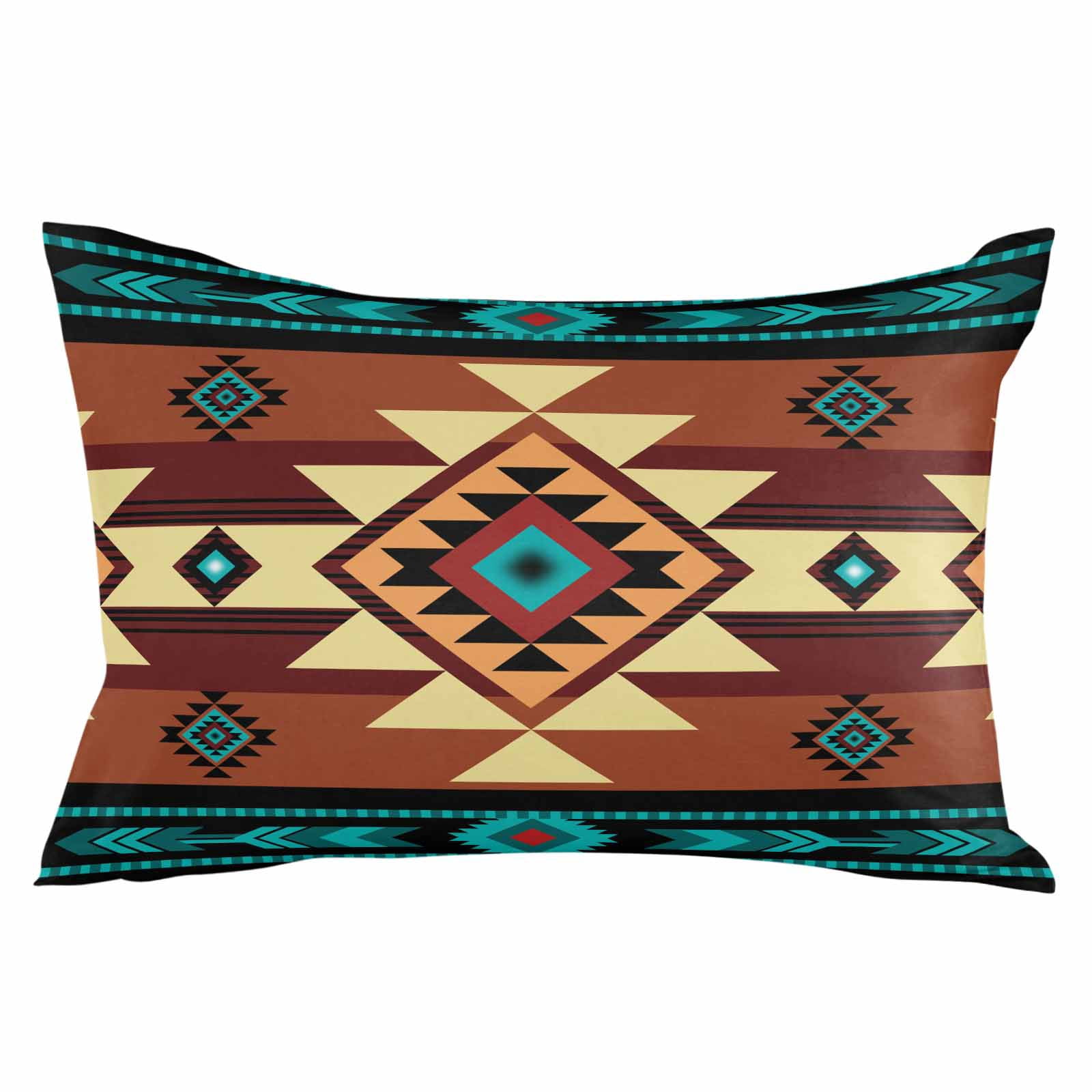 Southwest American Native Abstract Pattern Body Pillow Cover, Pillowcase Protectors with Zipper, Breathable Decorative Throw Pillow Case Cover, Pillow Shams for Couch Sofa 24x36Inch