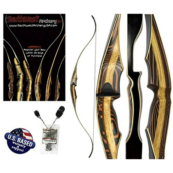 Southwest Archery TigerShark One Piece Recurve Bow - 60R w/ Stringer